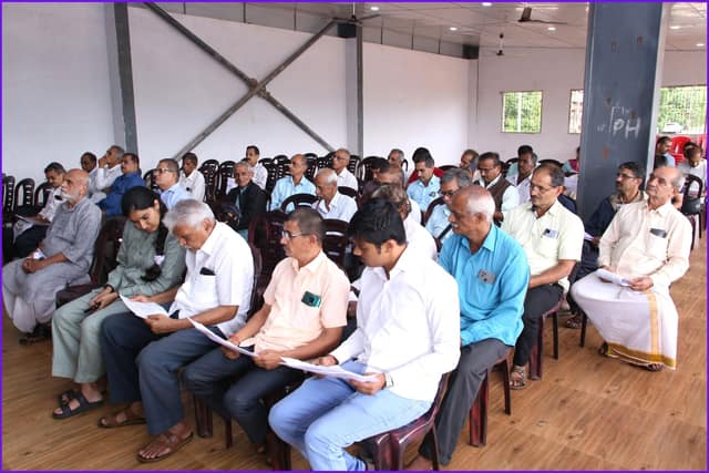 Members attending the general body meeting